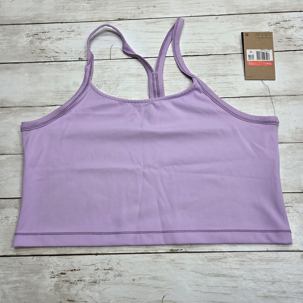 Nike Dri-FIT One Slim Fit Tank Top Racerback Women L Purple FN3074-512